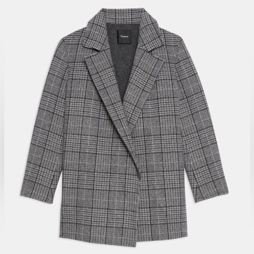Theory Clairene West Plaid Jacket